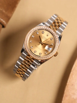 Champagne Motif Diamond Dial Diamond Bezel Jubilee Bracelet, image 8 Champagne Motif Diamond Dial Diamond Bezel Jubilee Bracelet, image 8