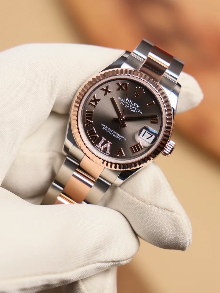 Brown Dial with Roman numerals Oyster bracelet Full set 2021, image 1 Brown Dial with Roman numerals Oyster bracelet Full set 2021, image 1
